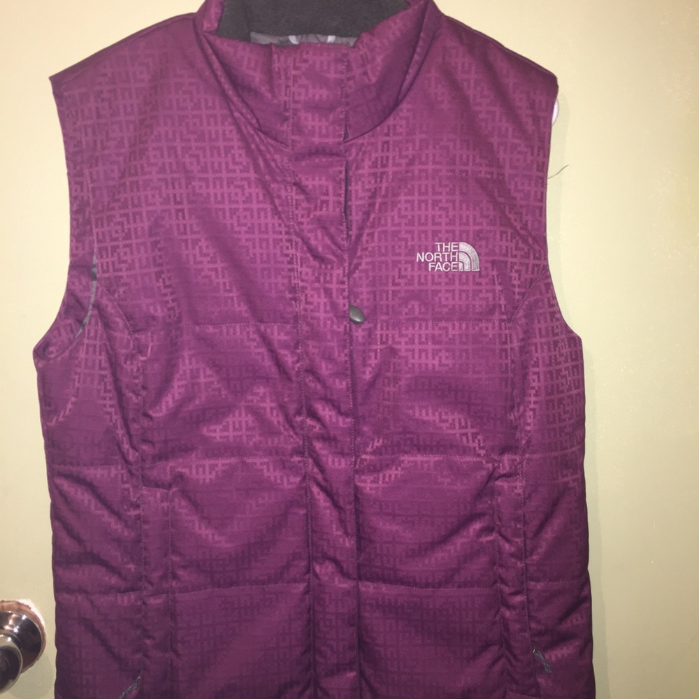 The north face purple vest